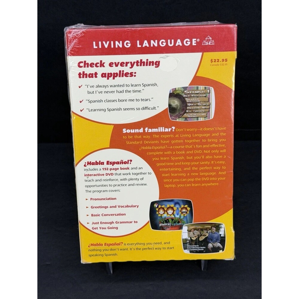 HABLA ESPANOL: LEARN SPANISH: THE BASICS By Enrique Montes (Dvd, Book, 2004) NEW